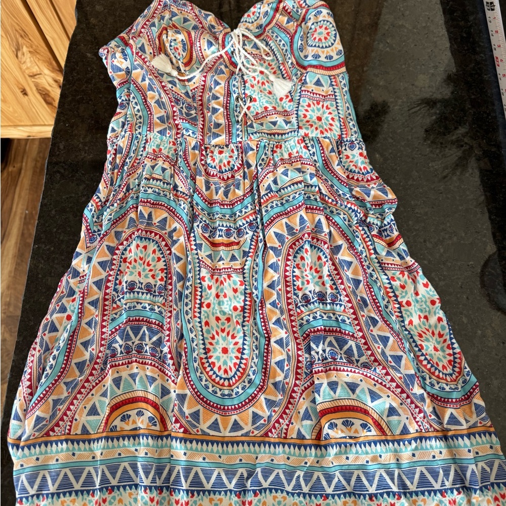 Colorful Patterned Women Dress